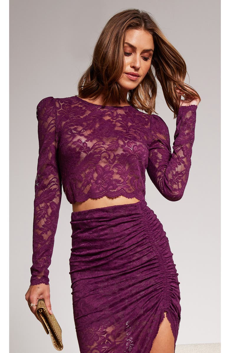 Generation Love Safia Lace Top, Alternate, color, Purple