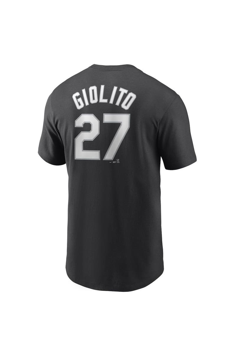 Nike Men's Nike Lucas Giolito Black Chicago White Sox Name & Number T-Shirt, Alternate, color, 