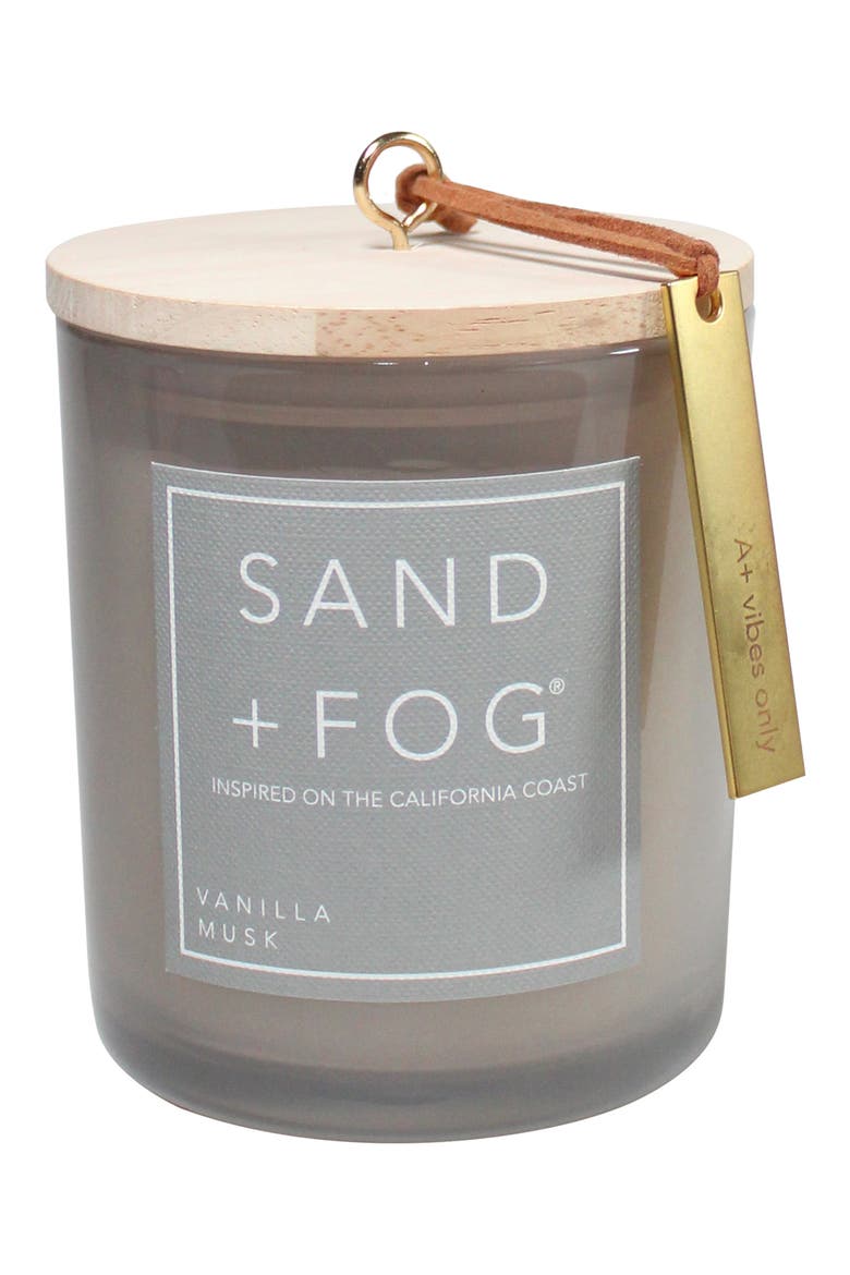 Vanilla Musk Scented Glass Jar Candle, Alternate, color, VANILLA MUSK