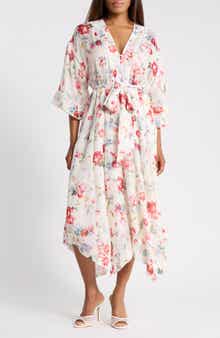 Miki Floral Print Belted Sundress