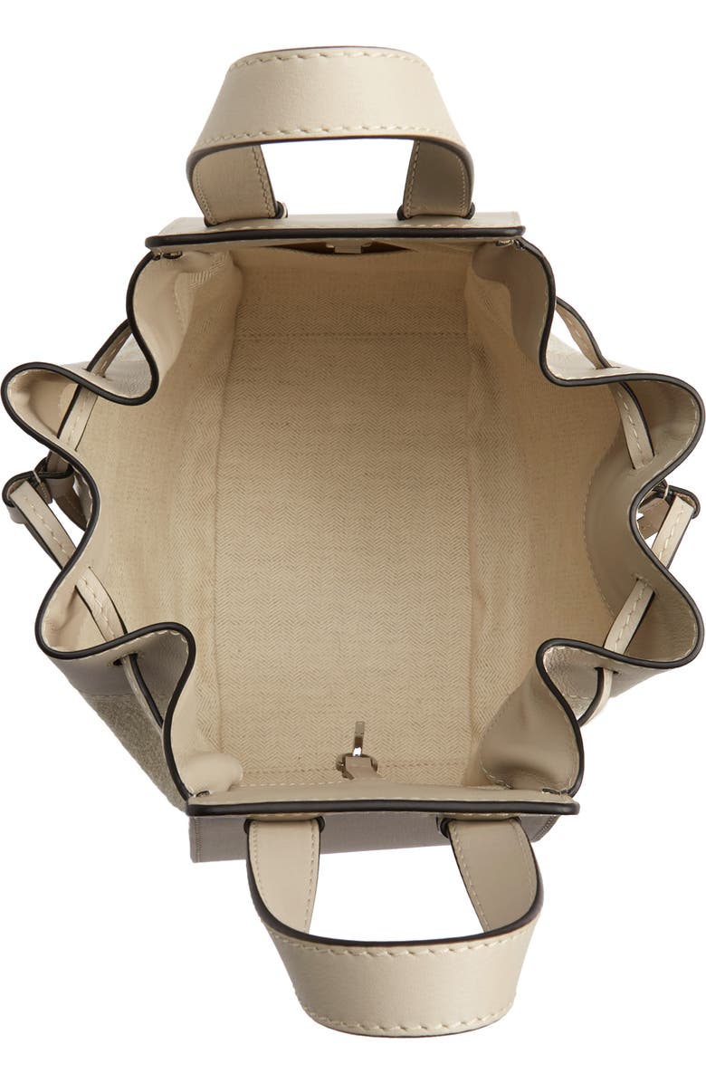 Loewe Small Hammock Leather & Linen Hobo, Alternate, color,