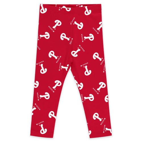 Wear By Erin Andrews Girls Newborn & Infant  Philadelphia Phillies Three-piece Tutu Set In Red