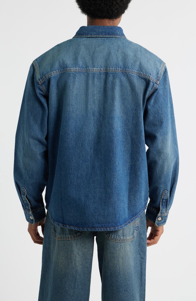 Dickies Mechanic Cotton Denim Button-Up Shirt, Alternate, color, Khaki Tinted Blue