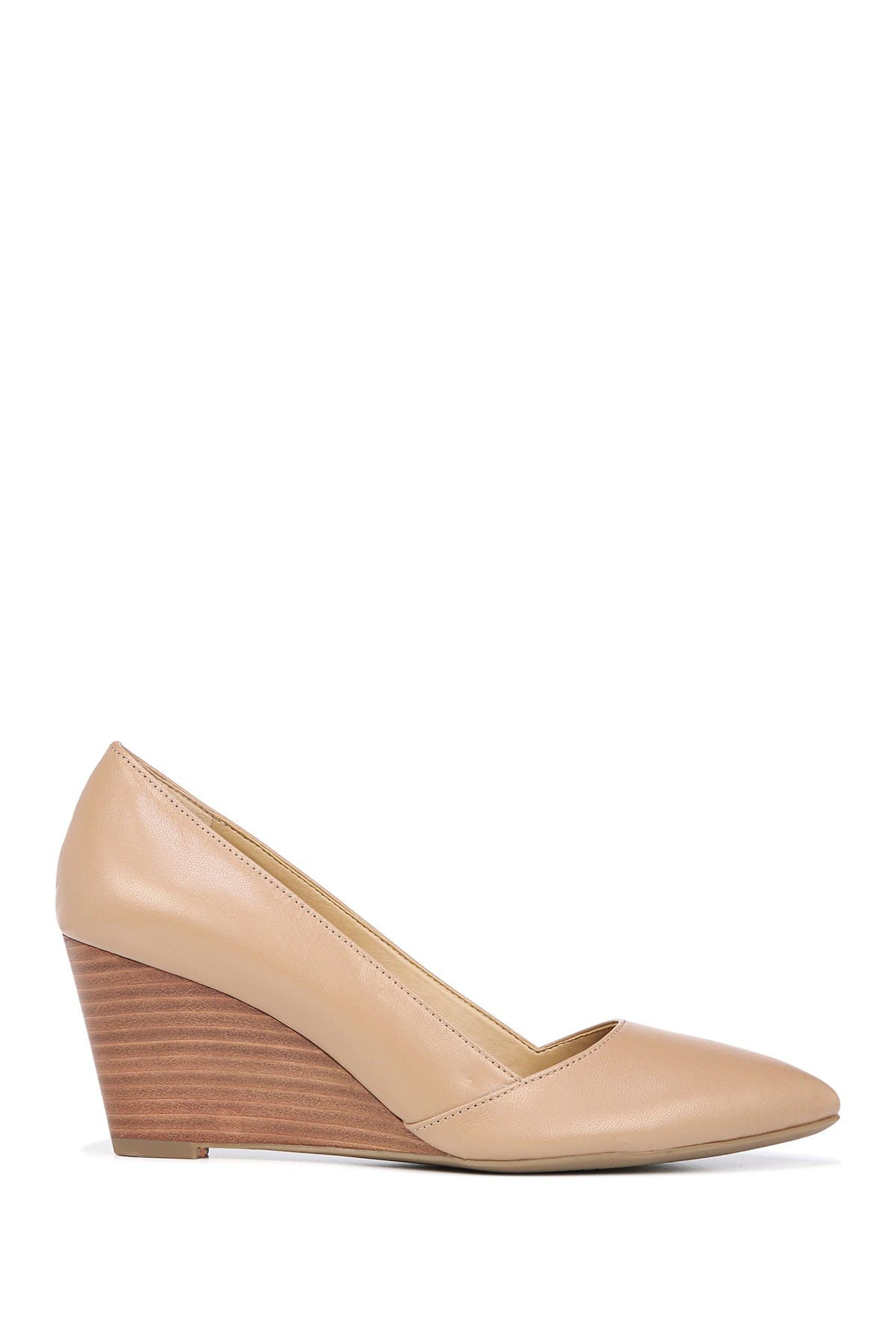 Frankie Leather Wedge Pump, Alternate, color, COOL TAUPE