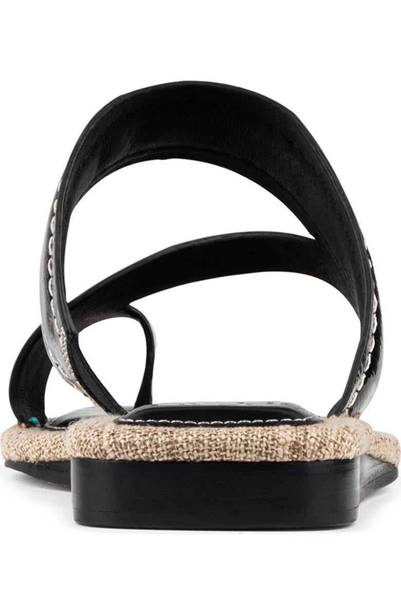 Donald Pliner Wedge Toe Loop Sandal, Alternate, color, Black