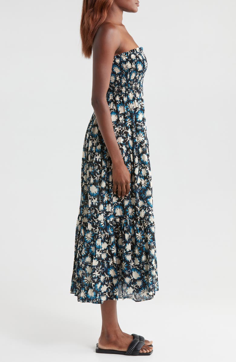 Ulla Johnson Lucca Floral Strapless Cover-Up Dress, Alternate, color,