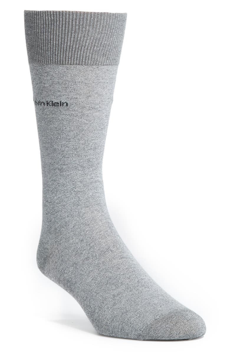 Calvin Klein Giza Crew Socks, Main, color,