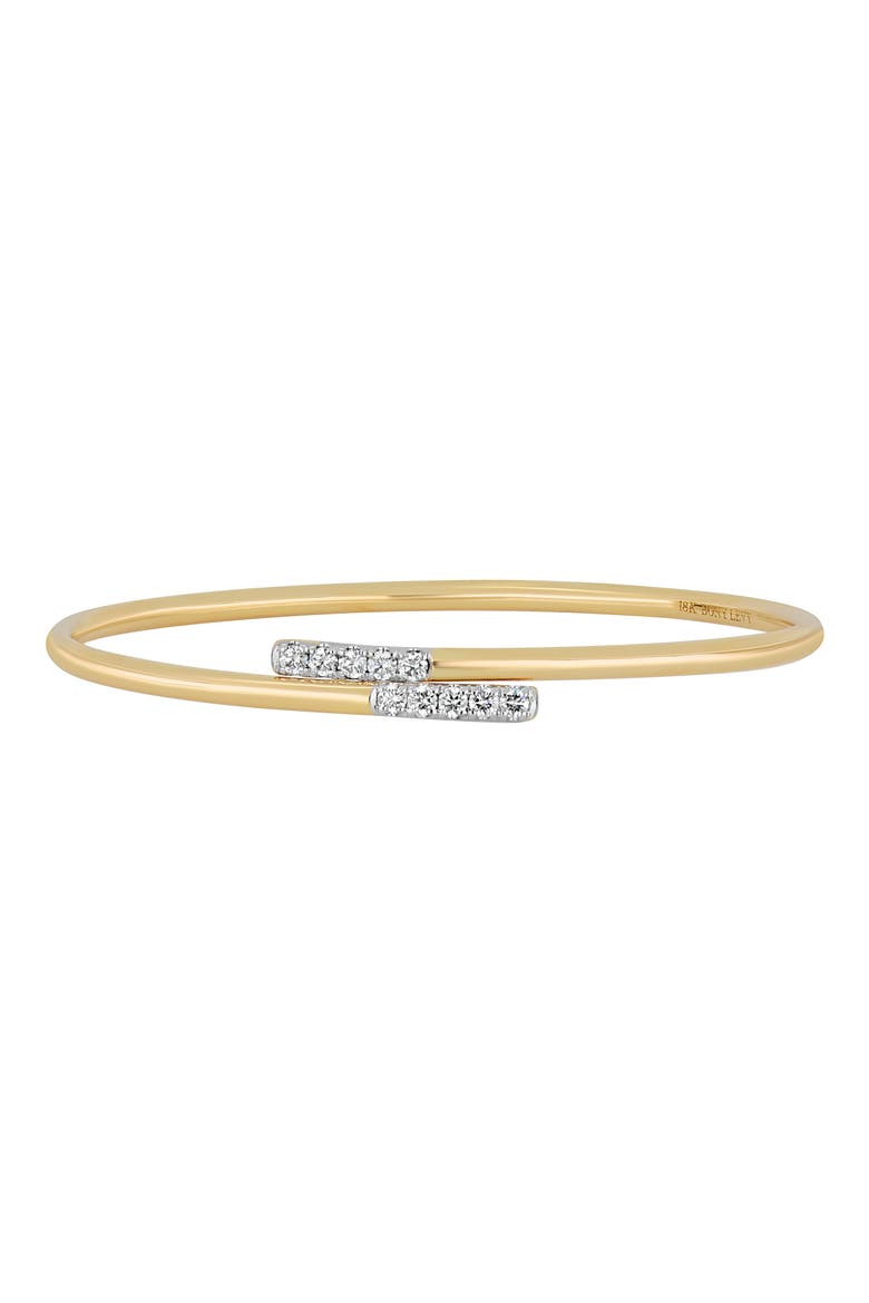 Audrey Diamond Bypass Bangle (Nordstrom Exclusive), Main, color, 18K YELLOW GOLD