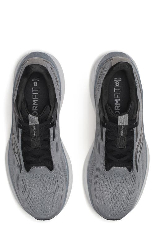 Saucony Ride 18 Running Shoe In Cinder/black