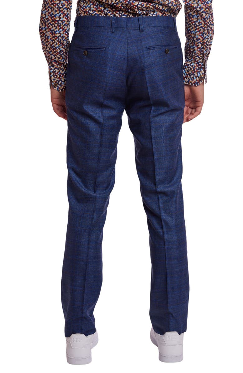 PAISLEY & GRAY Downing Slim Flat Front Windowpane Dress Pants, Alternate, color,