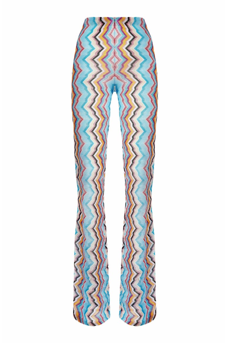 Straight-leg Viscose Pants, Alternate, color, Multicoloured
