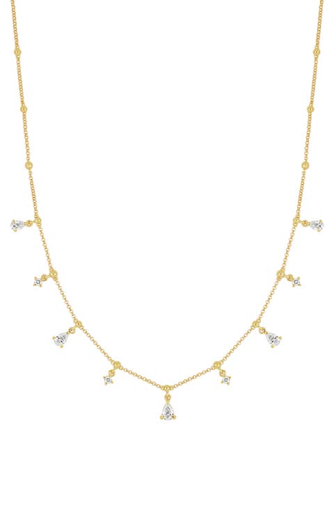 Mykonos Diamond Station Necklace