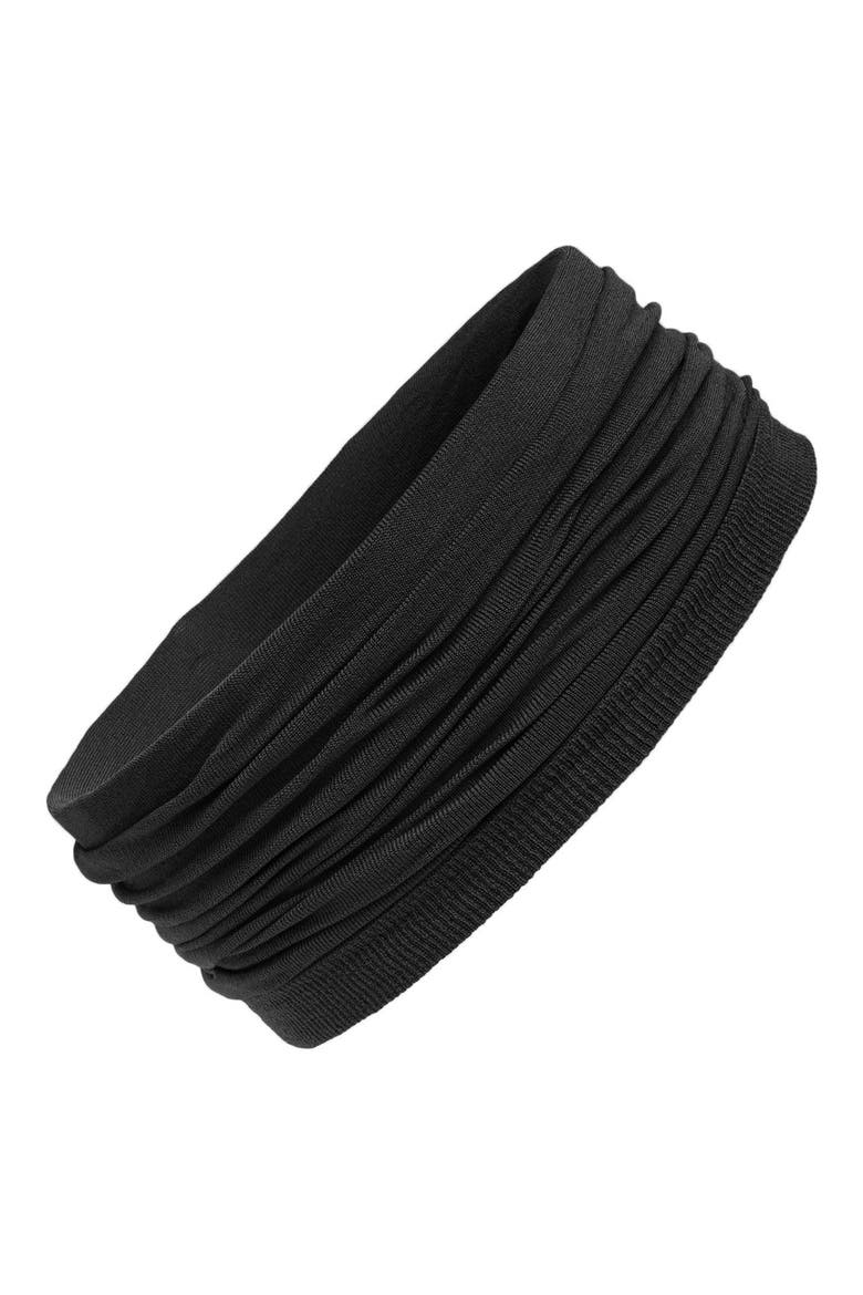 Relaxed Turban Headband, Main, color, BLACK