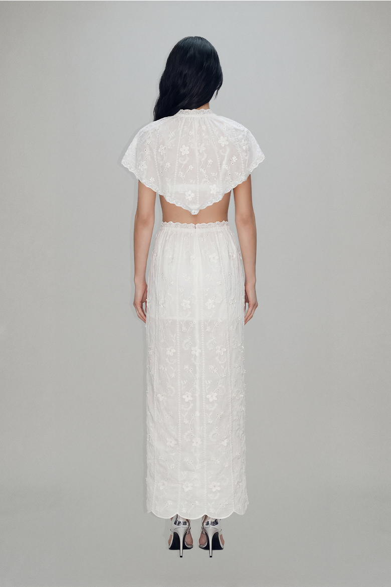 Marjorie Bralette and Cape, Alternate, color, Ivory