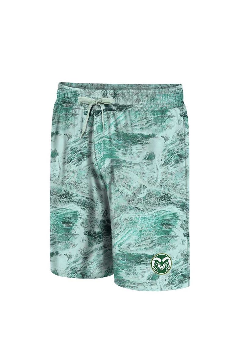 COLOSSEUM Men's Colosseum Green Colorado State Rams Realtree Aspect Ohana Swim Shorts, Alternate, color, Green