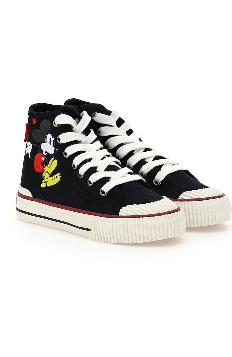 Master of Arts Mickey High Top Sneakers, Main, color, Black