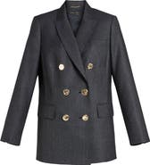 Marina Rinaldi Talpa Stretch Virgin Wool 
Silk Blazer