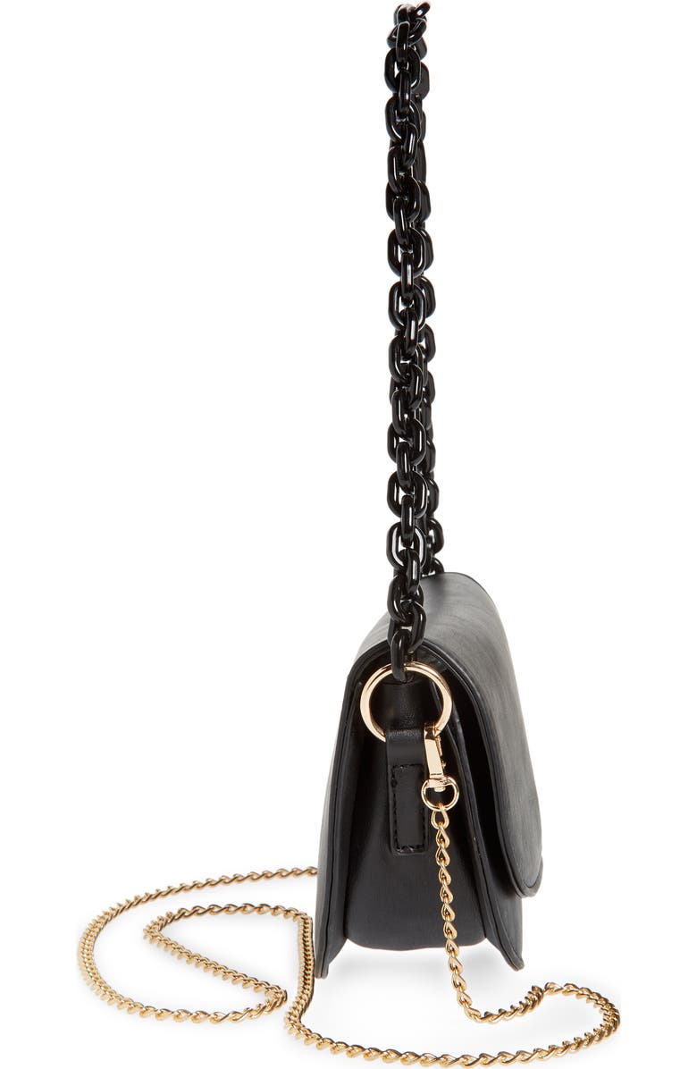 Malibu Skye Amy Faux Leather Baguette Crossbody Bag, Alternate, color,