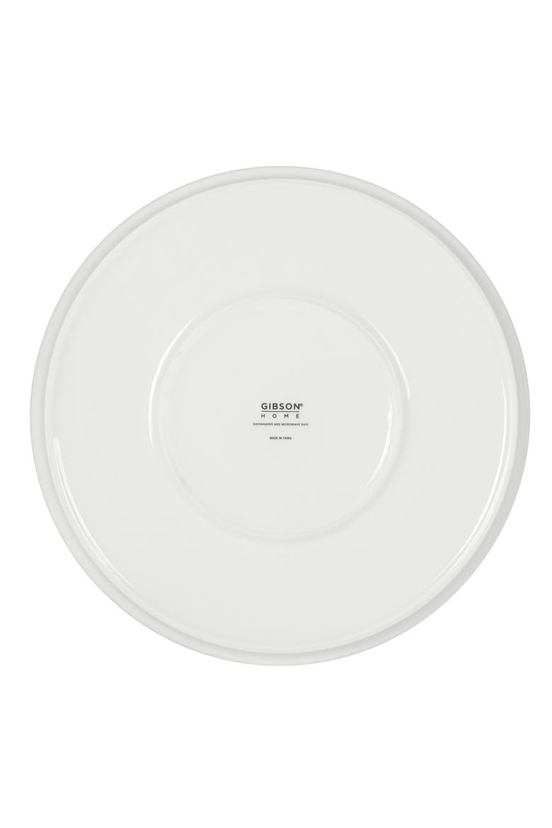 Rothernberg Stackable Porcelain Dinnerware Set, Alternate, color, White with Black Rim