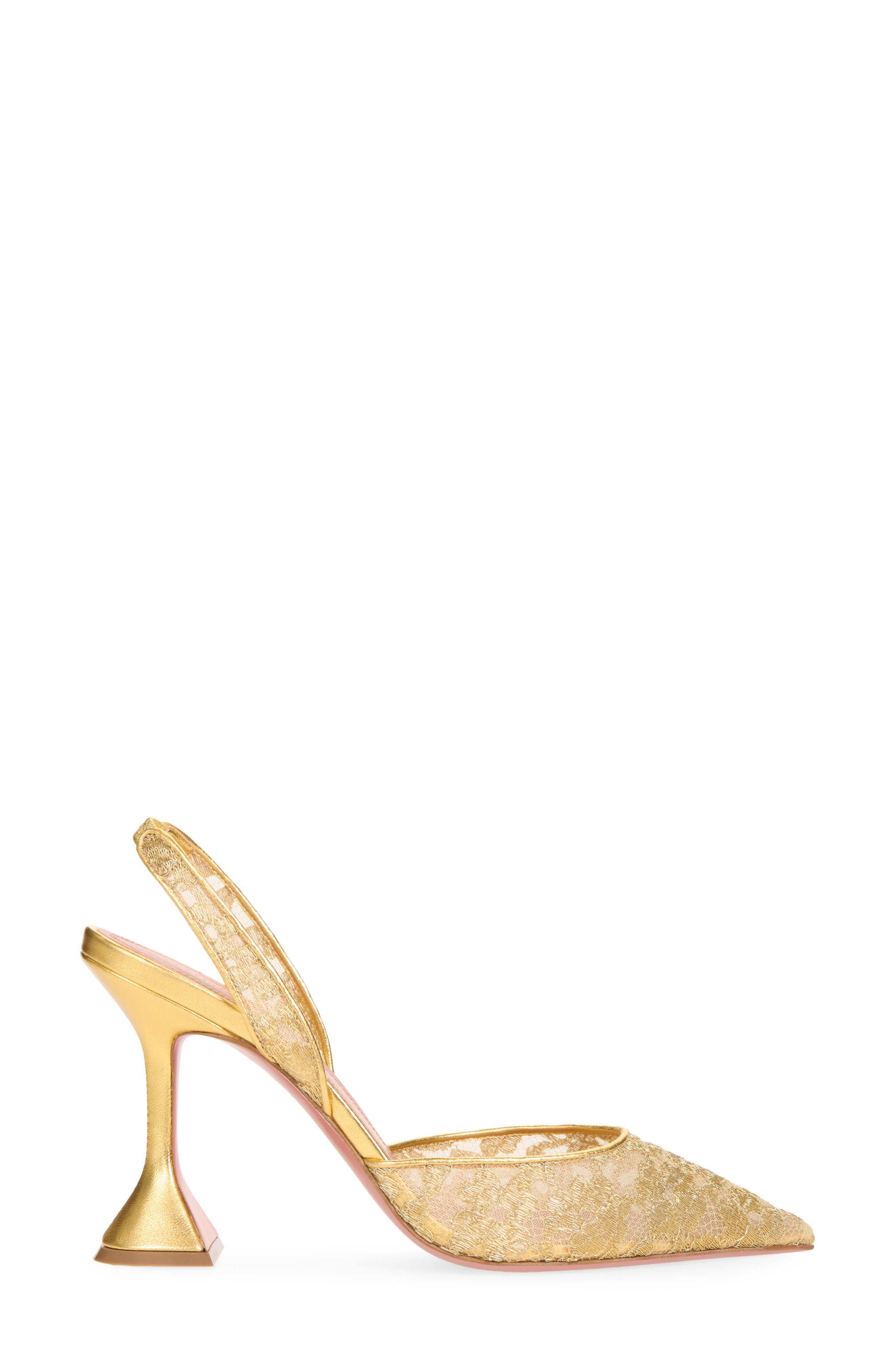 Holli Metallic Lace Slingback Pump, Alternate, color, GOLD LACE GOLD NAPPA