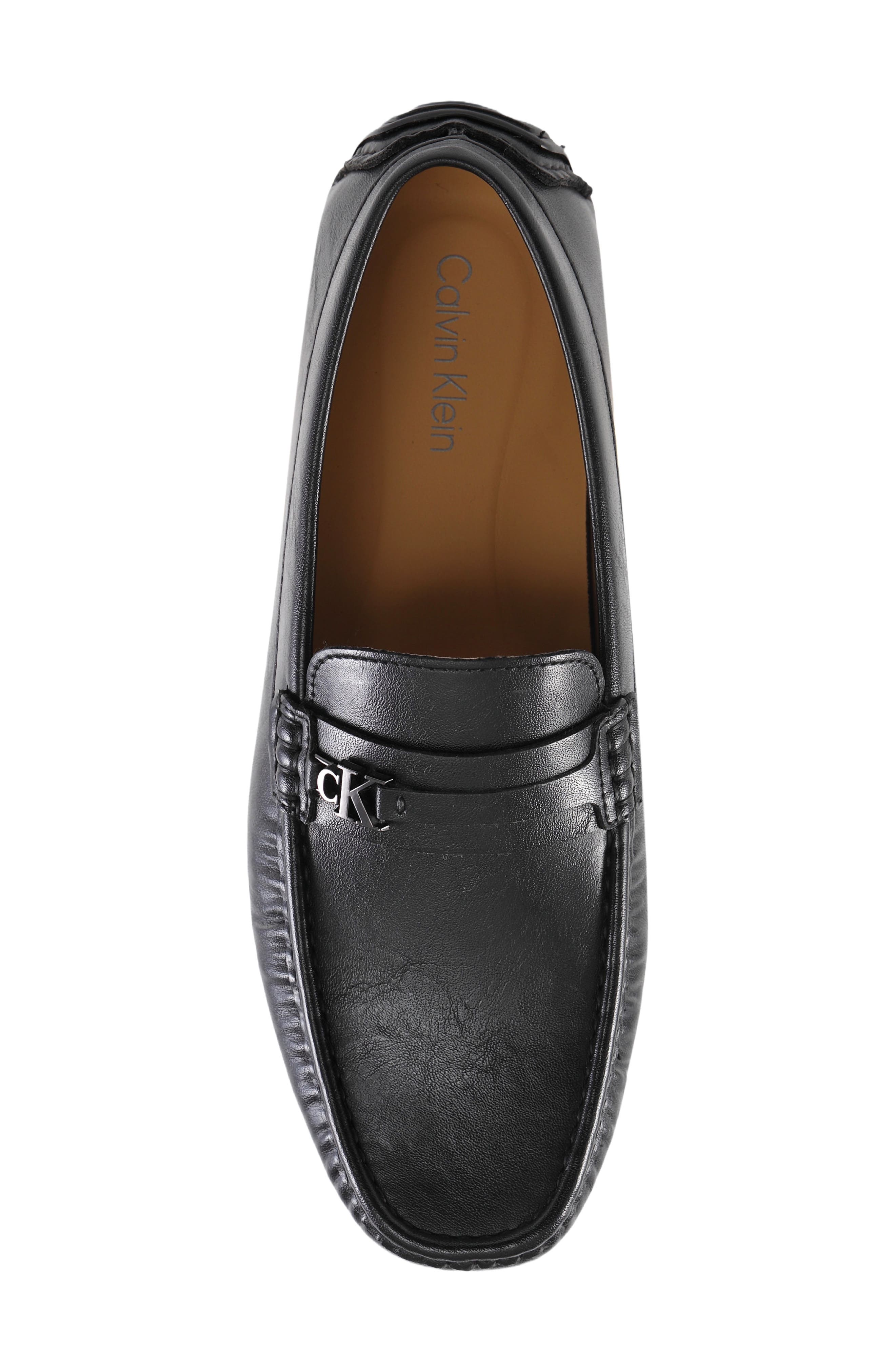 Fasek Faux Leather Driver, Alternate, color, BLACK