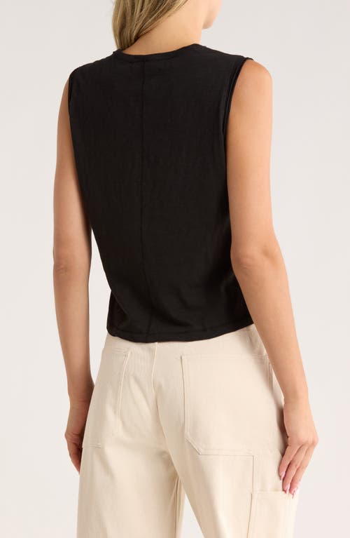Rag & Bone Slub Muscle Tank In Black