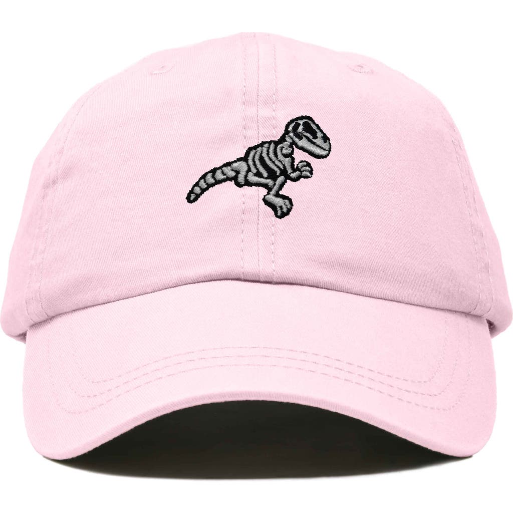 Dalix Fossil Embroidered Outdoor Hat In Washed Pink