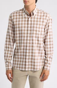 BOSS Liam Plaid Cotton Shirt