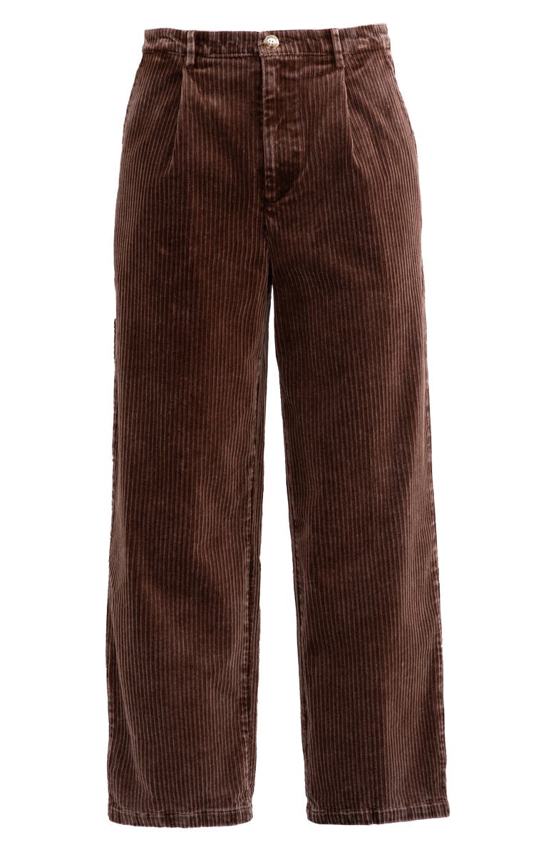 Round Two Pleated Cotton Corduroy Cargo Pants, Alternate, color, 
