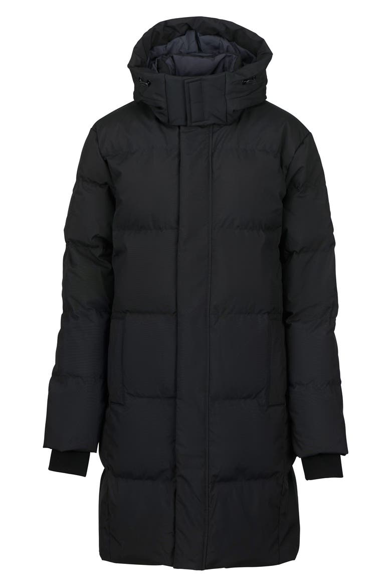 Ullr Down Hooded Parka, Main, color, BLACK