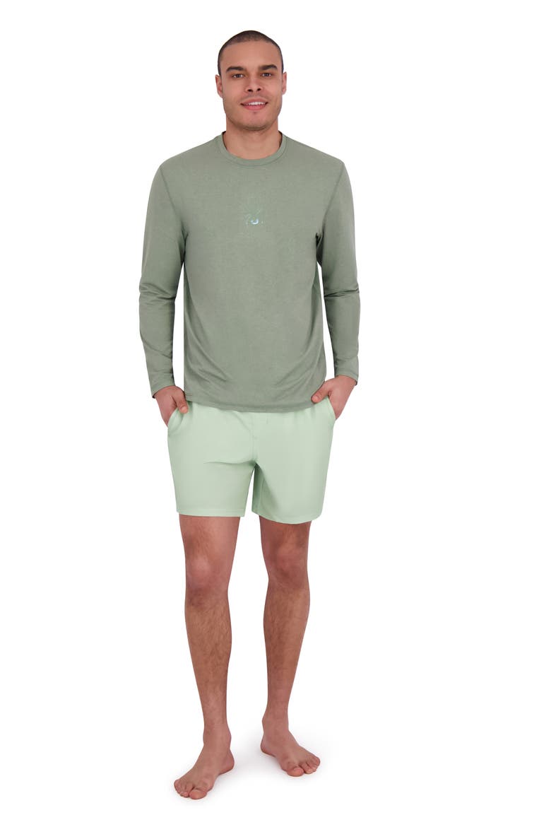 Long Sleeve Rashguard, Alternate, color, SEA GREEN