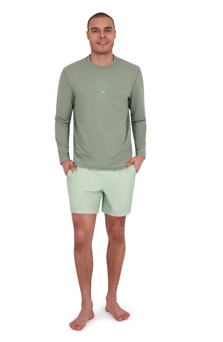 Spyder Long Sleeve Rashguard, Alternate, color, Sea Green