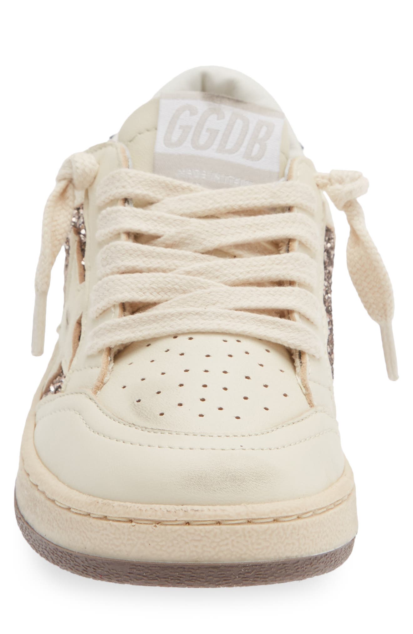 Golden Goose Kids' Ball Star Sneaker, Alternate, color, Taupe/ White