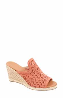 André Assous Nissa Espadrille Wedge Slide Sandal