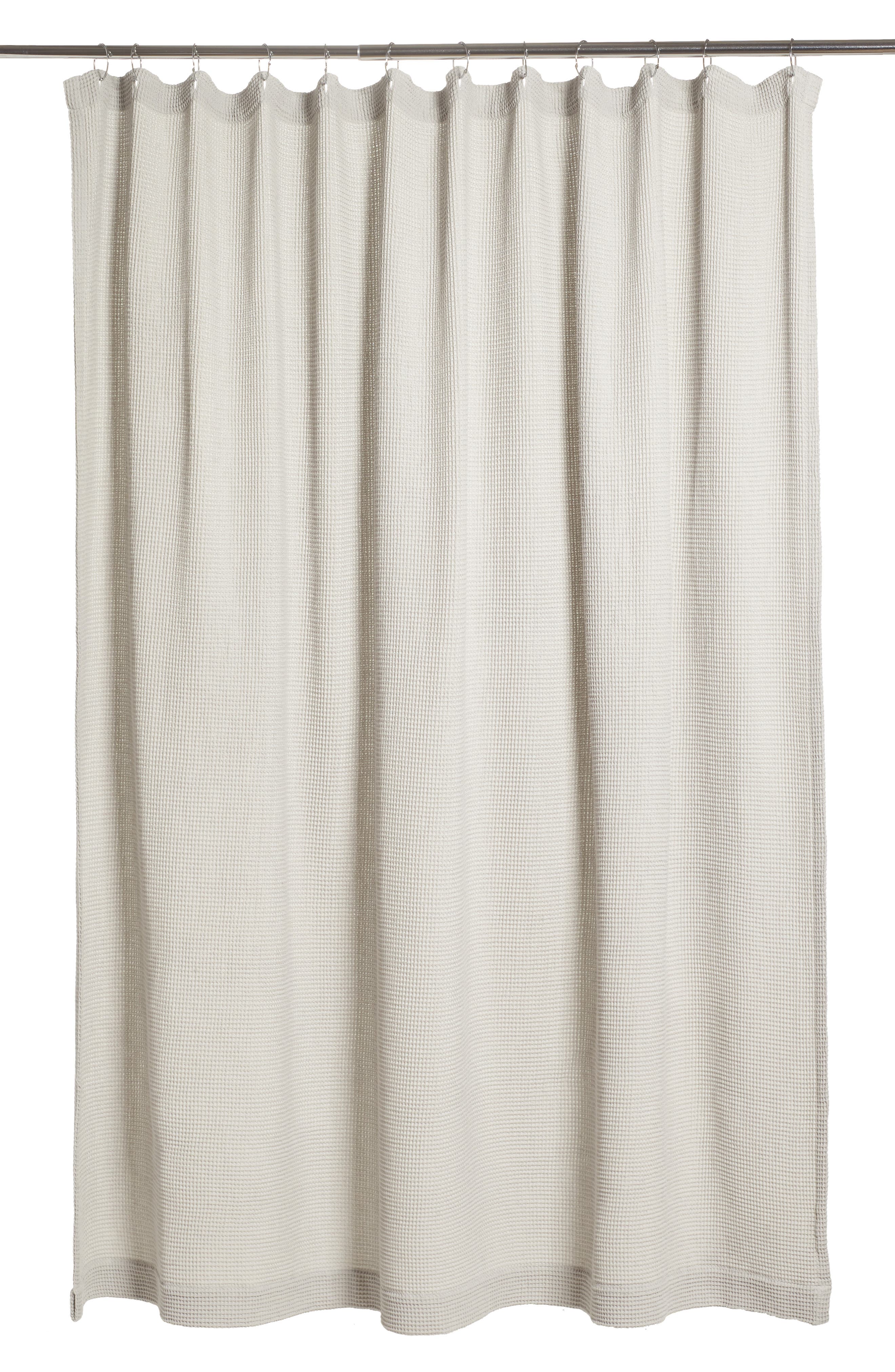 Coyuchi Organic Cotton Waffle Weave Shower Curtain | Nordstrom