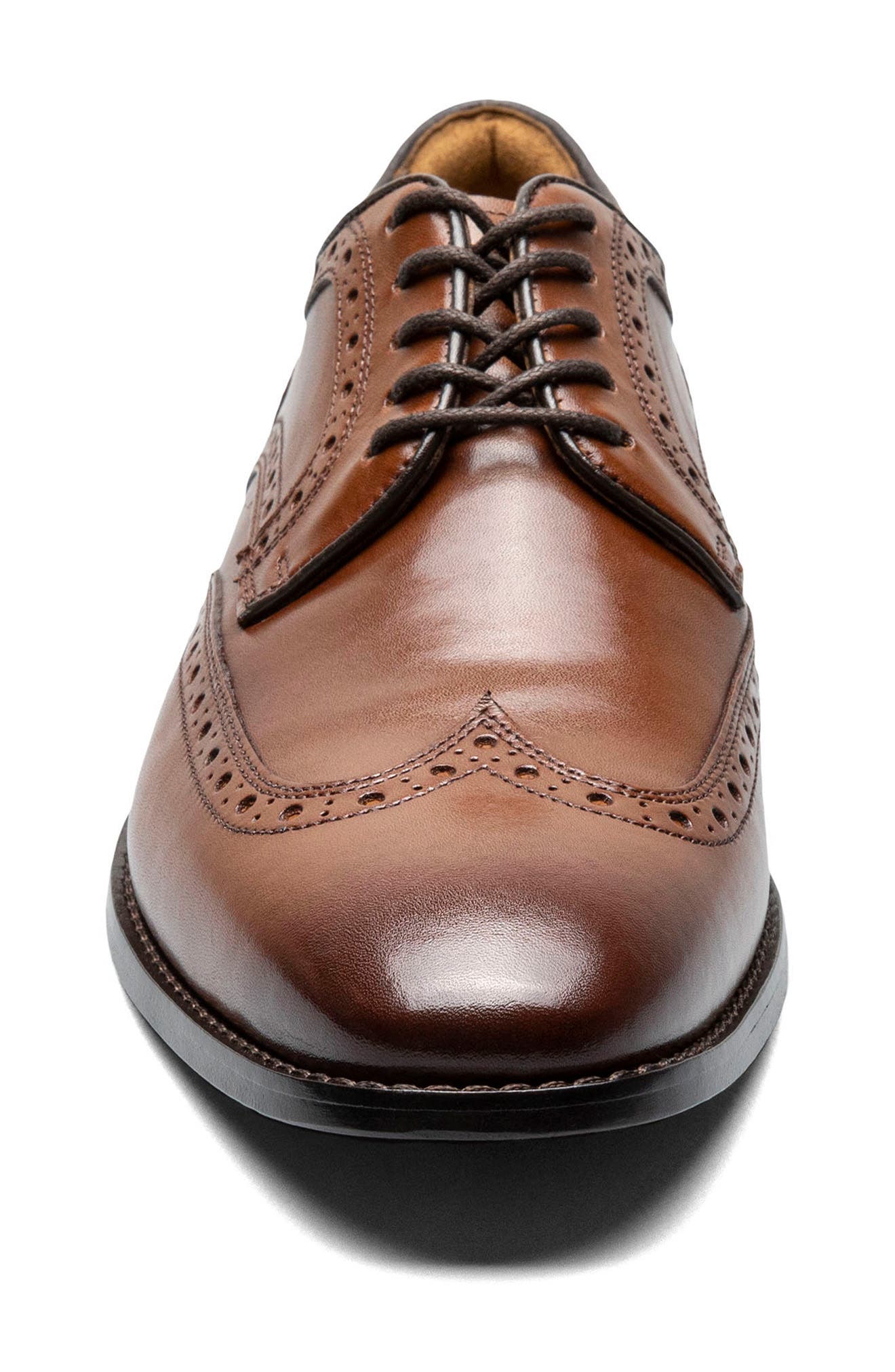 Florsheim Conetta Wingtip Derby, Alternate, color, Cognac