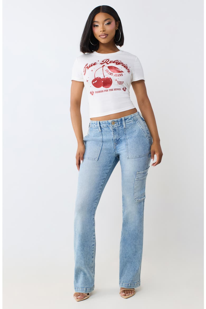 Becca Carpenter Bootcut Jeans, Alternate, color, LIGHT BLUE SUEDE WASH