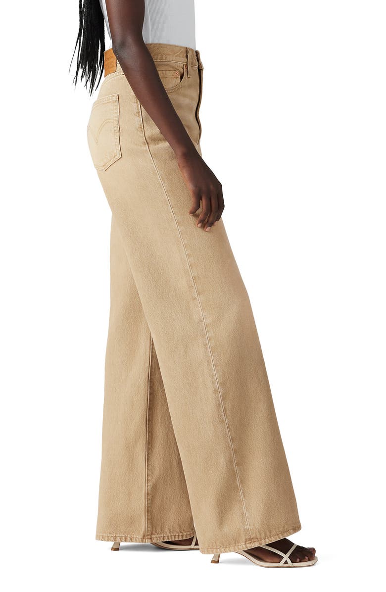 Levi's<sup>®</sup> Ribcage High Waist Wide Leg Jeans, Alternate, color, Scraped Travertine