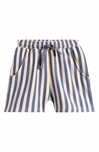 Marine Stripe Terry Cloth Shorts