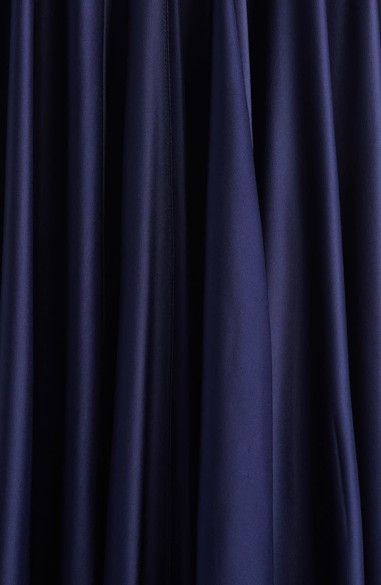 Rabanne Long Sleeve Godet Detail Jersey Maxi Dress, Alternate, color,