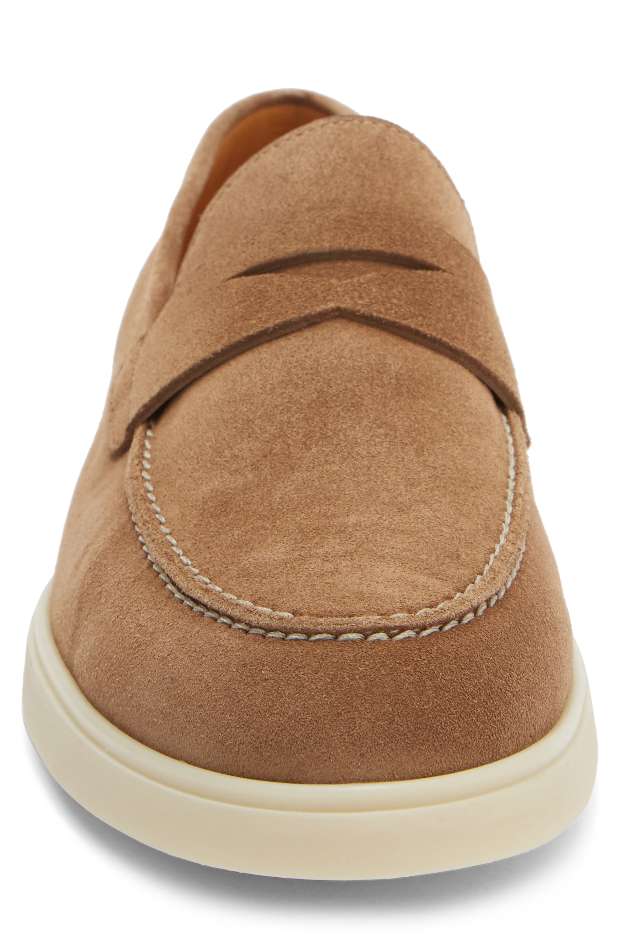 Lobo Penny Loafer, Alternate, color, CASTORO SUEDE