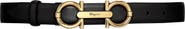 FERRAGAMO Gancio Buckle Leather Belt
