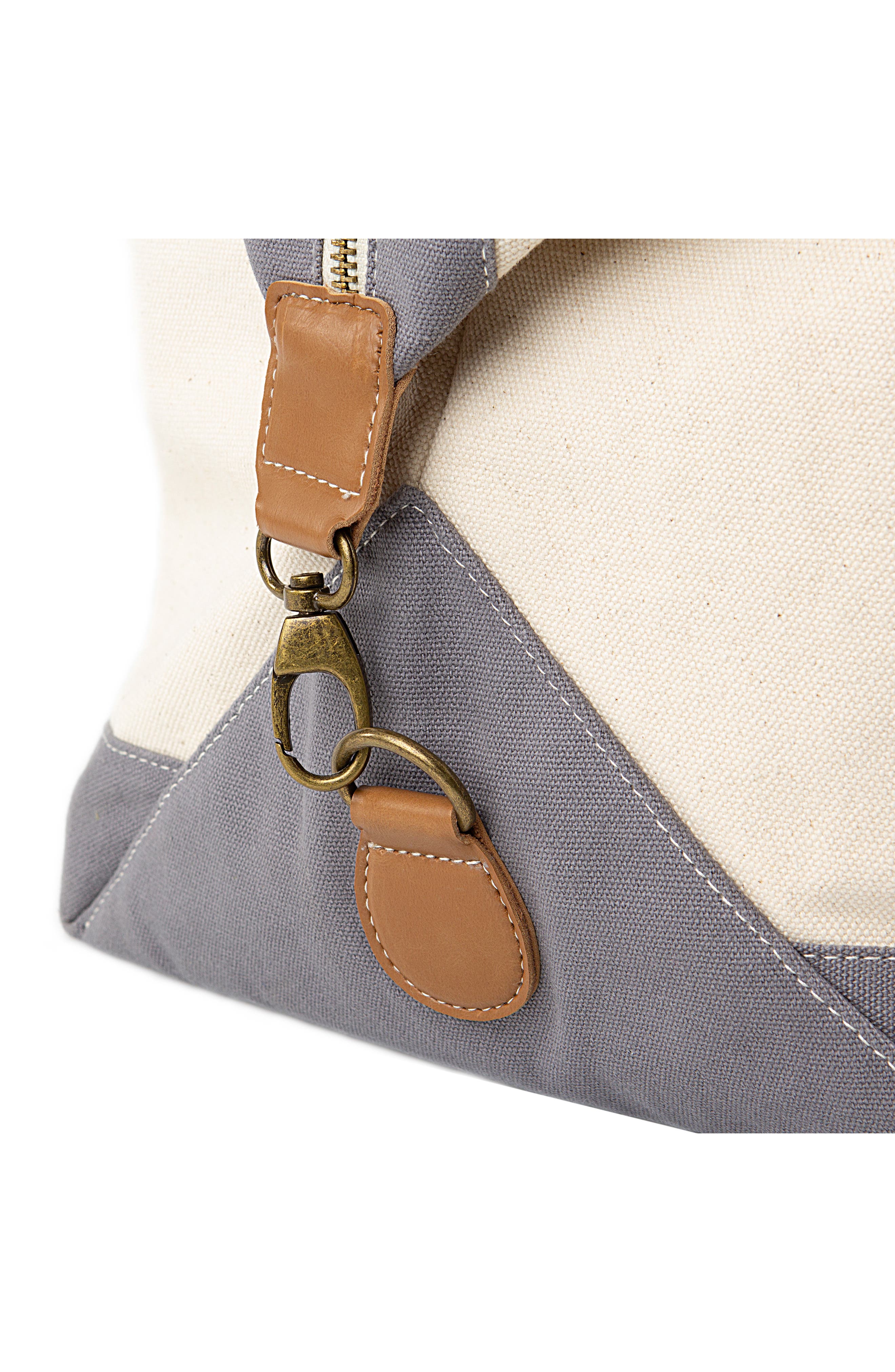 Cathy's Concepts Cathys Concepts Monogram Canvas Duffle Bag, Alternate, color, 