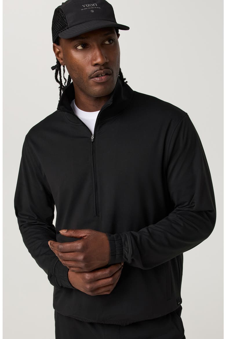 Ponto Re/Actv Half Zip Pullover, Alternate, color, BLACK