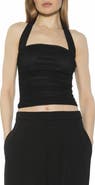 Alexia Admor Luca Halter Square Neck Top