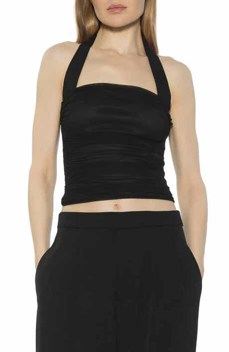 Alexia Admor Luca Halter Square Neck Top