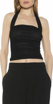 Alexia Admor Luca Halter Square Neck Top