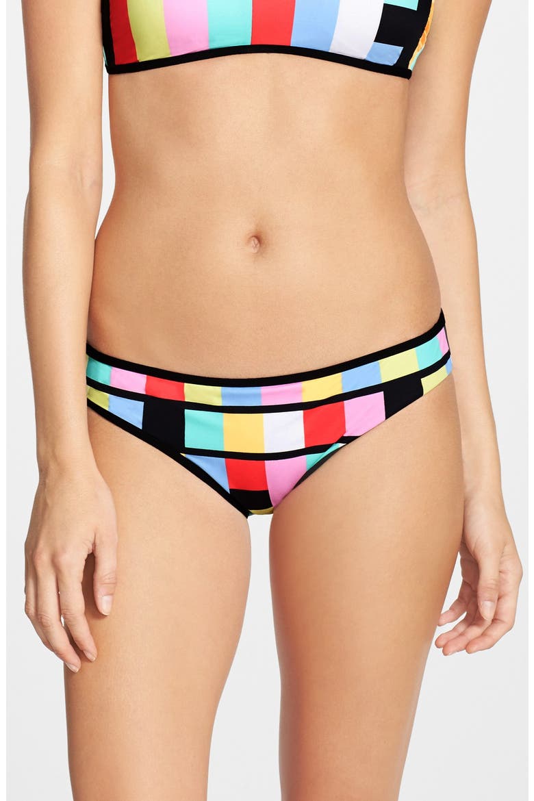 'Bandwave' Hipster Bikini Bottoms, Main, color, MULTI