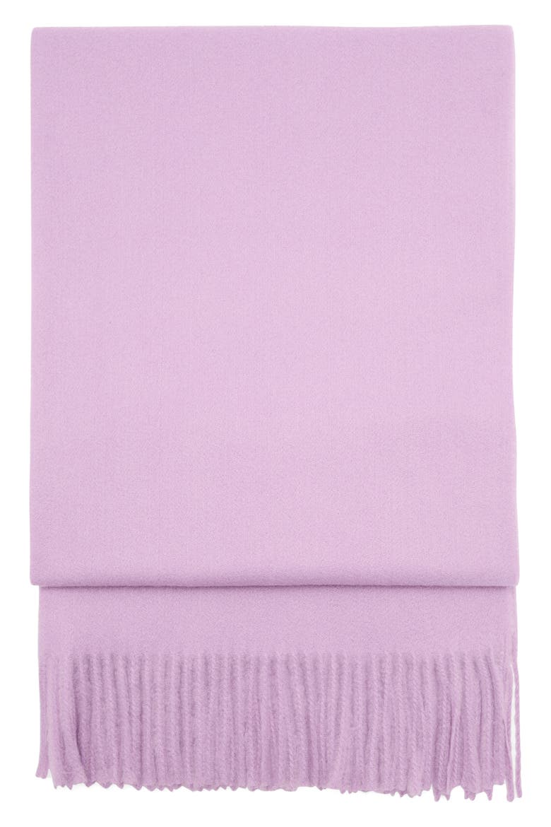 Fringed Scarf, Main, color, LIGHT/ PASTEL PURPLE