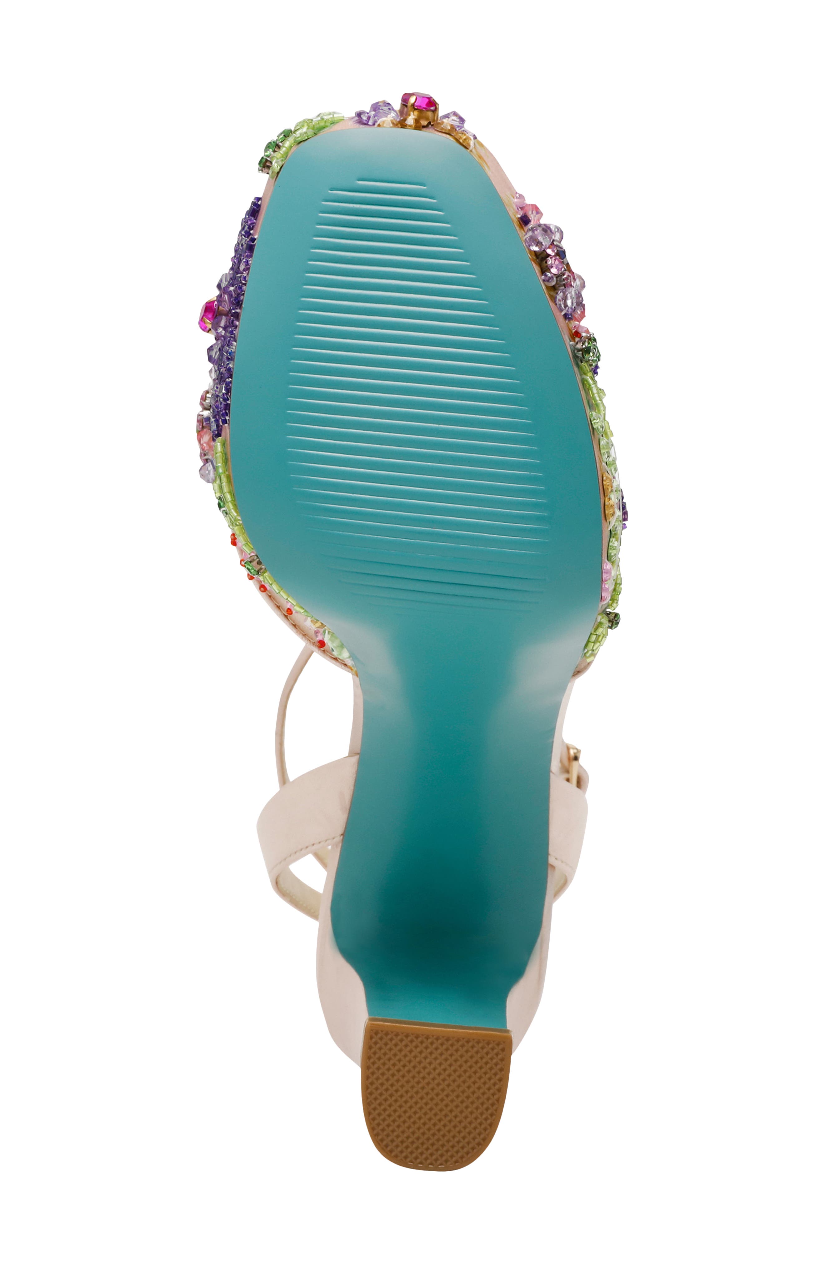 Betsey Johnson Vivien Beaded Platform Sandal, Alternate, color, 